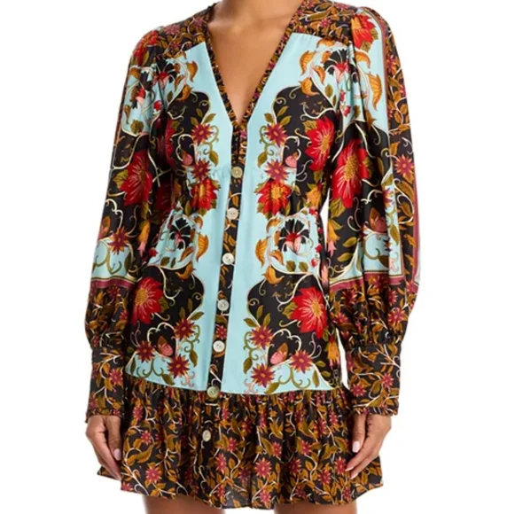 Farm Rio Swan Minidress - Picture 2 of 6